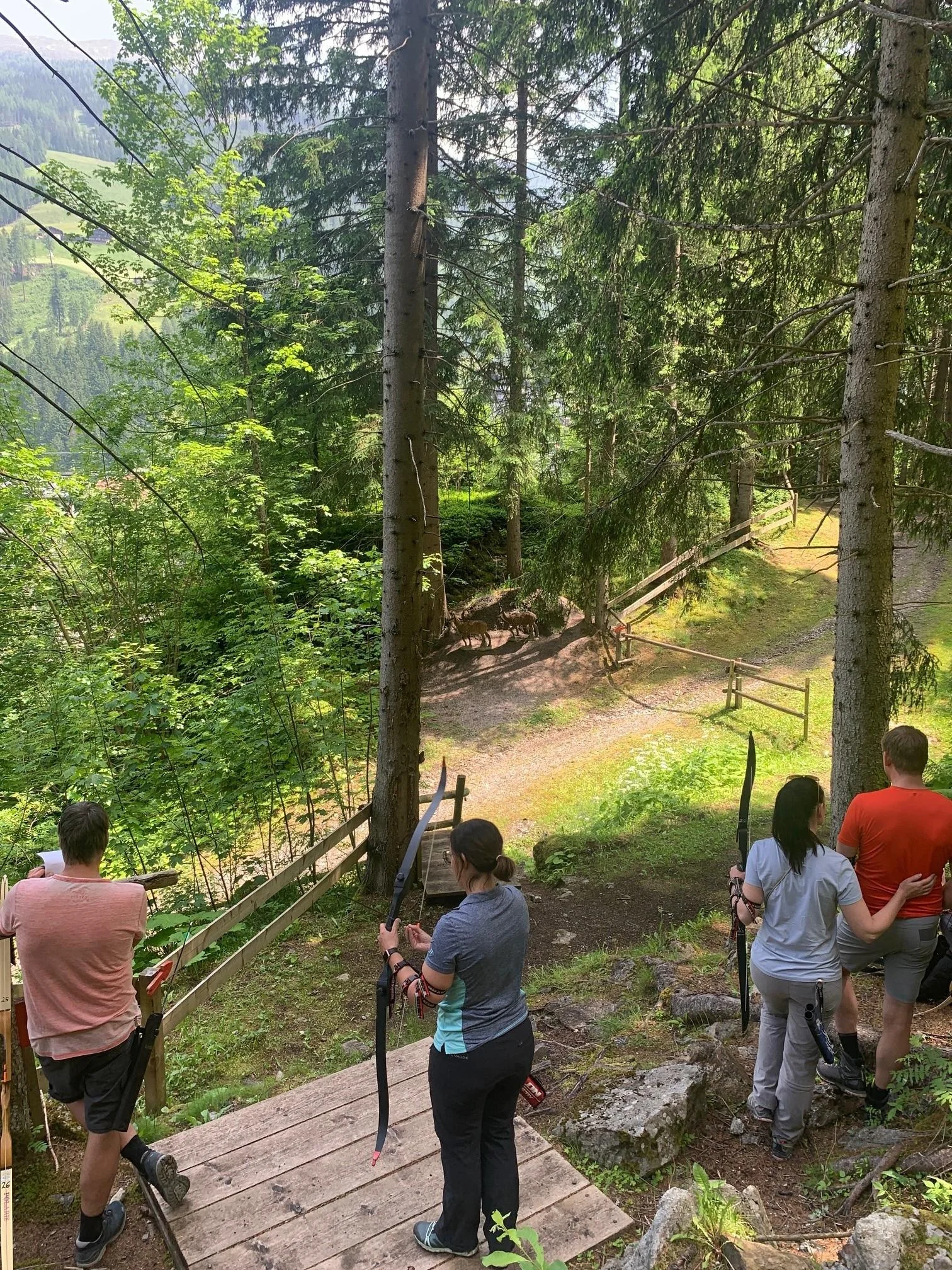 Bogenschießen in der Natur